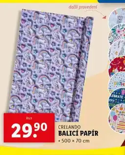 Lidl Balicí papír nabídka
