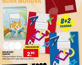 Lidl Školní sešit nabídka