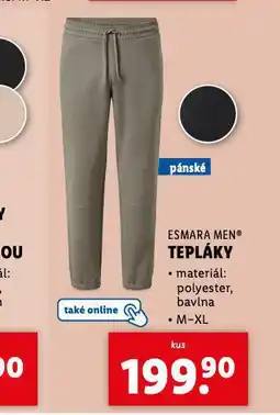 Lidl Tepláky nabídka