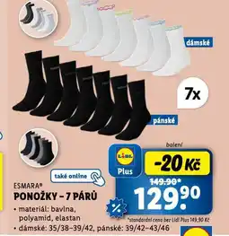 Lidl Ponožky nabídka