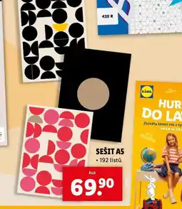 Lidl Sešit a5 nabídka