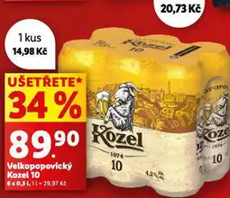 Lidl Pivo velkopopovický kozel 10 nabídka