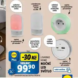Lidl Noční led světlo nabídka