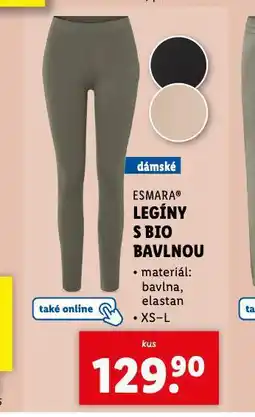 Lidl Legíny s bio bavlnou nabídka