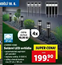 Lidl Solární led svítidlo nabídka
