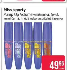 Teta Miss sporty Pump Up Volume řasenka nabídka