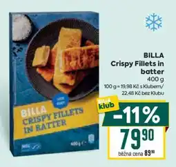 Billa BILLA Crispy Fillets in batter nabídka