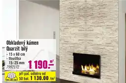Hornbach Obkladový kámen Quarzit bílý nabídka