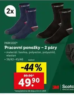 Lidl PARKSIDE Pracovní ponožky – 2 páry nabídka