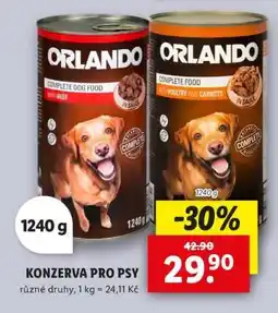 Lidl ORLANDO KONZERVA PRO PSY nabídka
