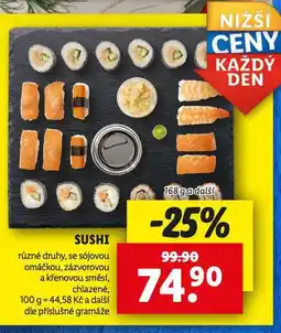 Lidl Sushi nabídka