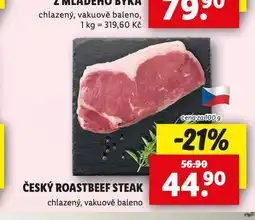 Lidl Český roastbeef steak nabídka