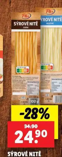 Lidl Sýrové nitě nabídka