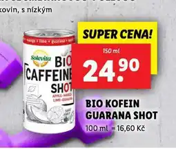 Lidl Bio kofein guarana shot nabídka