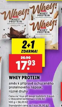 Lidl Whey protein nabídka