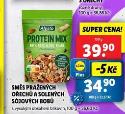 Lidl Směs pražených ořechů a solených sójových bobů nabídka