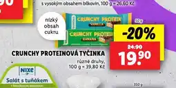 Lidl Crunchy proteinová tyčinka nabídka