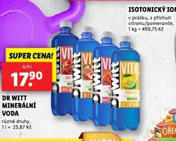 Lidl Dr witt minerální voda nabídka