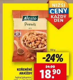 Lidl Kořeněné arašídy nabídka