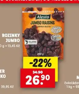 Lidl Rozinky jumbo nabídka
