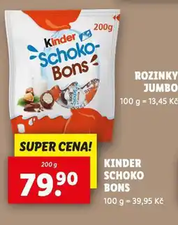 Lidl Kinder schoko bons nabídka