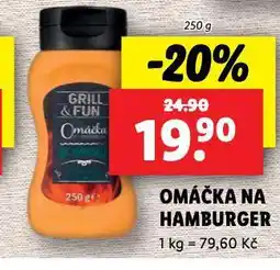Lidl Omáčka na hamburger nabídka