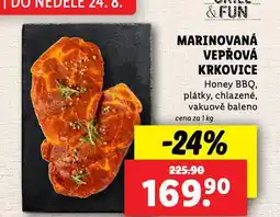 Lidl Marinovaná vepřová krkovice nabídka
