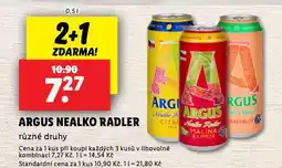 Lidl Argus nealko radler nabídka