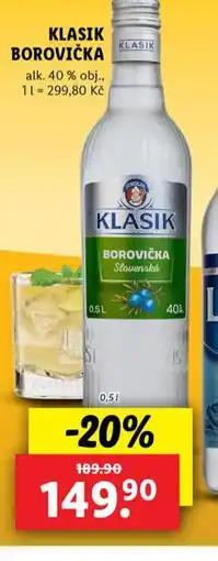 Lidl Klasik borovička nabídka