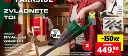 Lidl 20 v aku ruční vysavač 2v1 nabídka