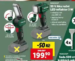 Lidl 20 v aku ruční led reflektor 3 w nabídka