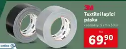 Lidl 3m textilní lepicí páska nabídka