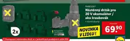 Lidl Nástěnný držák pro 20 v akumulátor / aku šroubovák nabídka
