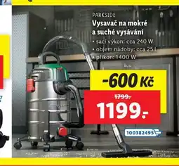 Lidl Vysavač na mokré s suché vysávání nabídka