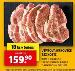 Lidl Vepřová krkovice bez kosti plátky nabídka