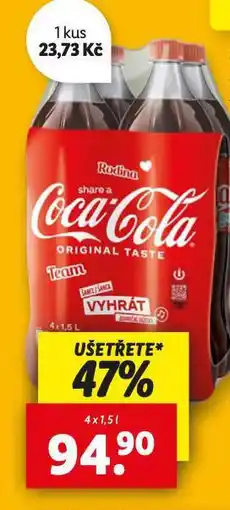 Lidl Coca cola 4 pack nabídka
