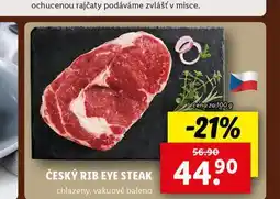 Lidl Český rib steak nabídka