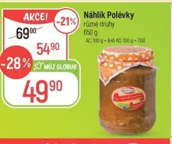 Globus Náhlík Polévky nabídka