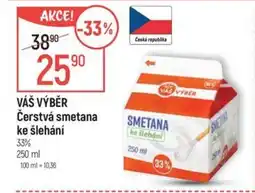 Globus VÁŠ VÝBĚR Čerstvá smetana ke šlehání nabídka