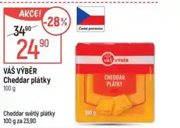 Globus VÁŠ VÝBĚR Cheddar plátky nabídka