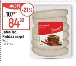 Globus Jeden Tag Klobása na gril nabídka