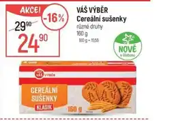 Globus VÁŠ VÝBĚR Cereální sušenky nabídka