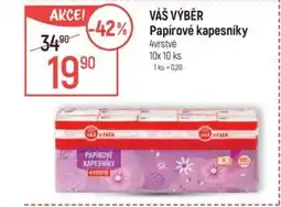 Globus VÁŠ VÝBĚR Papírové kapesníky nabídka