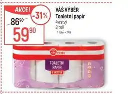Globus VÁŠ VÝBĚR Toaletní papír nabídka