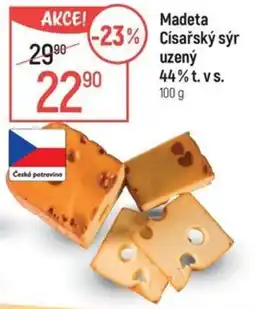 Globus Madeta Císařský sýr uzený 44%t. vs. nabídka