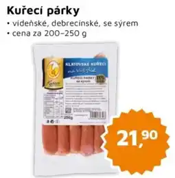 Můjobchod Kuřecí párky nabídka