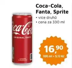 Můjobchod Coca-cola, fanta, sprite nabídka