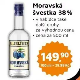 Můjobchod Moravská švestka 38% nabídka
