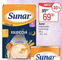 Globus Sunar mléčná kaše nabídka