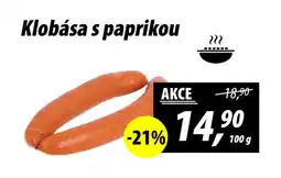 ZEMAN Klobása s paprikou nabídka